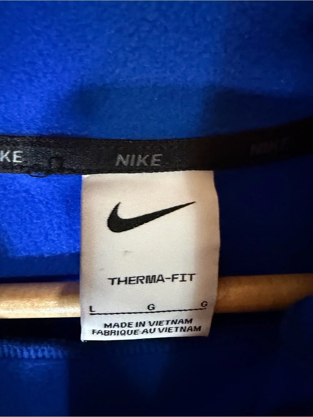 Nike Men's Therma Pullover Swoosh Training Hoodie Blue Size Large